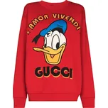 GUCCI X DISNEY Donald Duck Red mikina M Červená