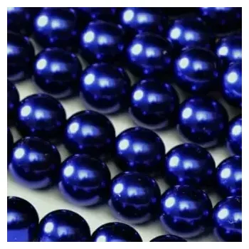 Materiál na výrobu šperku voskové perly 6 mm modré