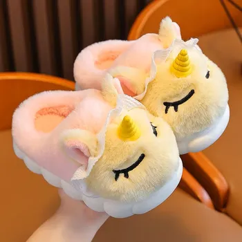 Dívčí obuv Unicorn (Jednorožci) Dětské bačkory "Jednorožec" s protiskluzem, vel. 22-37 Barva: Růžová, Velikost: 30-31