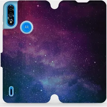 Pouzdro na mobilní telefon Flipové pouzdro Mobiwear - Motorola Moto E7 Power - V147P Mlhovina (Knížkové flip pouzdro, obal, kryt na mobil Motorola Moto E7 Power - V147P Mlhovina, materiál Umělá kůže + TPU - ochrana 360°, stojánek, silikonová vanička, magnetické zavírání)