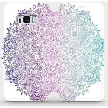 Pouzdro na mobilní telefon Flipové pouzdro Mobiwear - Samsung Galaxy S8 - M008S Mandala (Knížkové flip pouzdro, obal, kryt na mobil Samsung Galaxy S8 - M008S Mandala, materiál Umělá kůže + TPU - ochrana 360°, stojánek, silikonová vanička, magnetické zavírání)