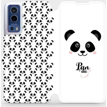 Pouzdro na mobilní telefon Flipové pouzdro Mobiwear - Vivo Y72 5G / Vivo Y52 5G - M030P Panda Amálka (Knížkové flip pouzdro, obal, kryt na mobil Vivo Y72 5G / Vivo Y52 5G - M030P Panda Amálka, materiál Umělá kůže + TPU - ochrana 360°, stojánek, silikonová vanička, magnetické zavírá