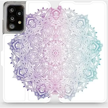 Pouzdro na mobilní telefon Flipové pouzdro Mobiwear - Samsung Galaxy A52 5G / A52s 5G - M008S Mandala (Knížkové flip pouzdro, obal, kryt na mobil Samsung Galaxy A52 5G / A52s 5G - M008S Mandala, materiál Umělá kůže + TPU - ochrana 360°, stojánek, silikonová vanička, magnetické)