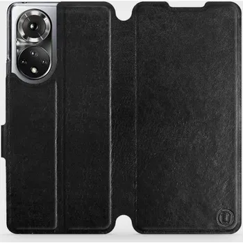 Pouzdro na mobilní telefon Flipové pouzdro Mobiwear - Honor 50 - Černé a šedé (Knížkové flip pouzdro, obal, kryt na mobil Honor 50 - Černé a šedé, materiál Umělá kůže + TPU - ochrana 360°, stojánek, silikonová vanička, magnetické zavírání)