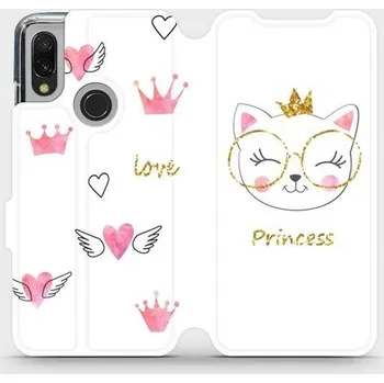 Pouzdro na mobilní telefon Flipové pouzdro Mobiwear - Xiaomi Redmi 7 - MH03S Kočička princess (Knížkové flip pouzdro, obal, kryt na mobil Xiaomi Redmi 7 - MH03S Kočička princess, materiál Umělá kůže + TPU - ochrana 360°, stojánek, silikonová vanička, magnetické zavírání)