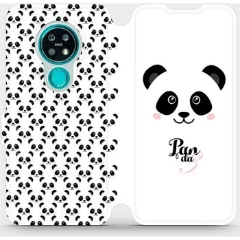Pouzdro na mobilní telefon Flipové pouzdro Mobiwear - Nokia 7.2 - M030P Panda Amálka (Knížkové flip pouzdro, obal, kryt na mobil Nokia 7.2 - M030P Panda Amálka, materiál Umělá kůže + TPU - ochrana 360°, stojánek, silikonová vanička, magnetické zavírání)