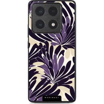 Pouzdro na mobilní telefon Lesklý kryt Mobiwear Glossy - Xiaomi 14T Pro - GA47G Fialová flóra (Prémiové lesklé pouzdro, obal, kryt Mobiwear Glossy na mobil Xiaomi 14T Pro - GA47G Fialová flóra, materiál Plast + TPU silikon - krytí po všech stranách, neošoupatelný potisk, tenké)
