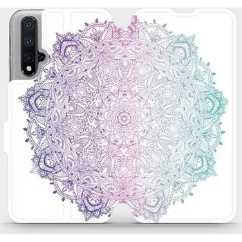 Pouzdro na mobilní telefon Flipové pouzdro Mobiwear - Honor 20 - M008S Mandala (Knížkové flip pouzdro, obal, kryt na mobil Honor 20 - M008S Mandala, materiál Umělá kůže + TPU - ochrana 360°, stojánek, silikonová vanička, magnetické zavírání)