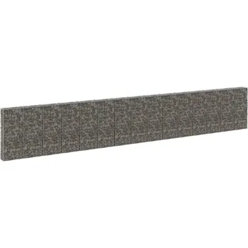 Plot OMAXI Gabionová zeď s víky pozinkovaná ocel 900 x 30 x 150 cm 110164