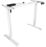 Elektricky výškově nastavitelný stůl SILENT — bílý, bez desky Antares