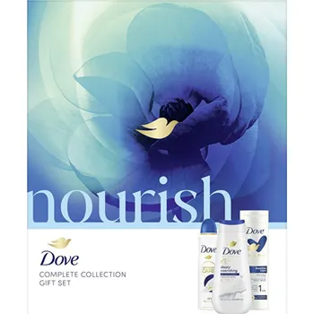 Kosmetická sada Dove Nourish Complete Collection Gift Set - Dárková sada tělové péče