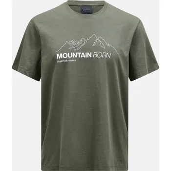 TRIČKO PEAK PERFORMANCE M EXPLORE GRAPHIC TEE PINE NEEDLE
