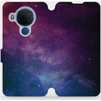 Pouzdro na mobilní telefon Flipové pouzdro Mobiwear - Nokia 5.4 - V147P Mlhovina (Knížkové flip pouzdro, obal, kryt na mobil Nokia 5.4 - V147P Mlhovina, materiál Umělá kůže + TPU - ochrana 360°, stojánek, silikonová vanička, magnetické zavírání)