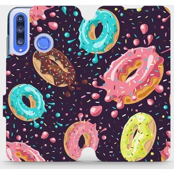 Pouzdro na mobilní telefon Flipové pouzdro Mobiwear - Honor 20 Lite / Honor 20e - VP19S Donutky (Knížkové flip pouzdro, obal, kryt na mobil Honor 20 Lite / Honor 20e - VP19S Donutky, materiál Umělá kůže + TPU - ochrana 360°, stojánek, silikonová vanička, magnetické zavírání)