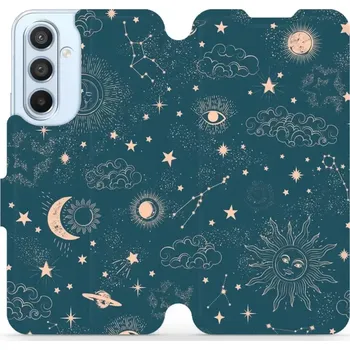 Pouzdro na mobilní telefon Flipové pouzdro Mobiwear - Samsung Galaxy A54 5G - VP14S Magický vesmír (Knížkové flip pouzdro, obal, kryt na mobil Samsung Galaxy A54 5G - VP14S Magický vesmír, materiál Umělá kůže + TPU - ochrana 360°, stojánek, silikonová vanička, magnetické zavírání)