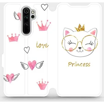 Pouzdro na mobilní telefon Flipové pouzdro Mobiwear - Xiaomi Redmi Note 8 Pro - MH03S Kočička princess (Knížkové flip pouzdro, obal, kryt na mobil Xiaomi Redmi Note 8 Pro - MH03S Kočička princess, materiál Umělá kůže + TPU - ochrana 360°, stojánek, silikonová vanička, magnetické)