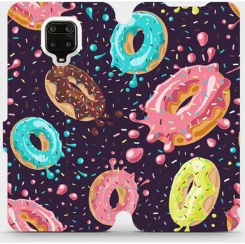 Pouzdro na mobilní telefon Flipové pouzdro Mobiwear - Xiaomi Redmi Note 9 Pro / Note 9S - VP19S Donutky (Knížkové flip pouzdro, obal, kryt na mobil Xiaomi Redmi Note 9 Pro / Note 9S - VP19S Donutky, materiál Umělá kůže + TPU - ochrana 360°, stojánek, silikonová vanička, magnetické)