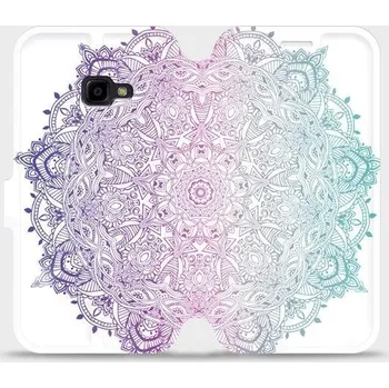 Pouzdro na mobilní telefon Flipové pouzdro Mobiwear - Samsung Xcover 4 - M008S Mandala (Knížkové flip pouzdro, obal, kryt na mobil Samsung Xcover 4 - M008S Mandala, materiál Umělá kůže + TPU - ochrana 360°, stojánek, silikonová vanička, magnetické zavírání)