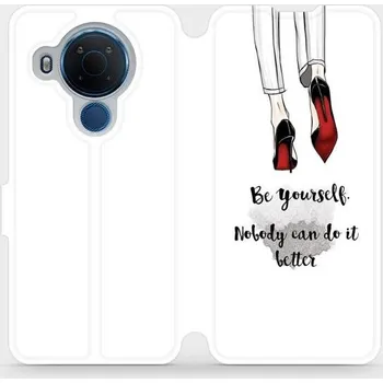 Pouzdro na mobilní telefon Flipové pouzdro Mobiwear - Nokia 5.4 - M046P Be yourself (Knížkové flip pouzdro, obal, kryt na mobil Nokia 5.4 - M046P Be yourself, materiál Umělá kůže + TPU - ochrana 360°, stojánek, silikonová vanička, magnetické zavírání)
