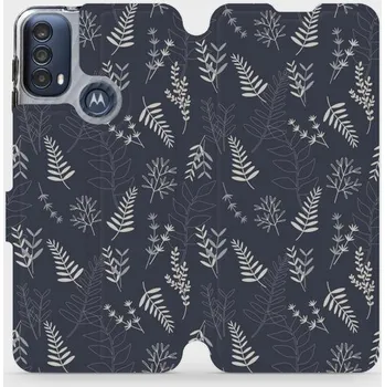 Pouzdro na mobilní telefon Flipové pouzdro Mobiwear - Motorola Moto E40 - VP15S Kapradiny (Knížkové flip pouzdro, obal, kryt na mobil Motorola Moto E40 - VP15S Kapradiny, materiál Umělá kůže + TPU - ochrana 360°, stojánek, silikonová vanička, magnetické zavírání)