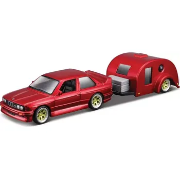 autíčko BMW 3 Series M3 1988 + Traveler Trailer (sběratelský model, určeno pouze k vystavení)
