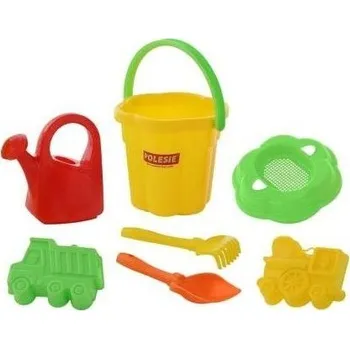 ostatní stavebnice Sada na písek č. 74: Kbelíček velký tvar květ: sítko ve/+1 ****