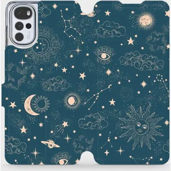 Pouzdro na mobilní telefon Flipové pouzdro Mobiwear - Motorola Moto G22 - VP14S Magický vesmír (Knížkové flip pouzdro, obal, kryt na mobil Motorola Moto G22 - VP14S Magický vesmír, materiál Umělá kůže + TPU - ochrana 360°, stojánek, silikonová vanička, magnetické zavírání)