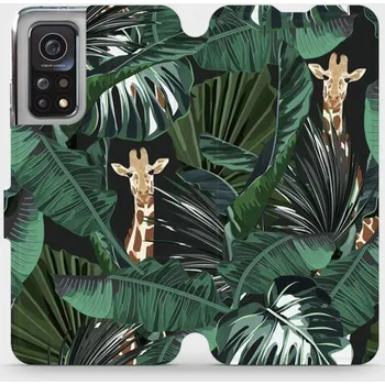 Pouzdro na mobilní telefon Flipové pouzdro Mobiwear - Xiaomi Mi 10T - VP06P Žirafky (Knížkové flip pouzdro, obal, kryt na mobil Xiaomi Mi 10T - VP06P Žirafky, materiál Umělá kůže + TPU - ochrana 360°, stojánek, silikonová vanička, magnetické zavírání)