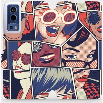 Pouzdro na mobilní telefon Flipové pouzdro Mobiwear - Vivo Y72 5G - VP18P Komiks (Knížkové flip pouzdro, obal, kryt na mobil Vivo Y72 5G - VP18P Komiks, materiál Umělá kůže + TPU - ochrana 360°, stojánek, silikonová vanička, magnetické zavírání)