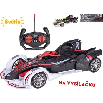 RC model auta MikroTrading R/C formule 20cm 27MHz plná funkce na dálkové ovládání se světlem 2barvy v krabičce