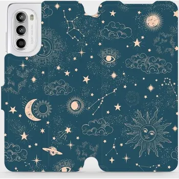 Pouzdro na mobilní telefon Flipové pouzdro Mobiwear - Motorola Moto G52 - VP14S Magický vesmír (Knížkové flip pouzdro, obal, kryt na mobil Motorola Moto G52 - VP14S Magický vesmír, materiál Umělá kůže + TPU - ochrana 360°, stojánek, silikonová vanička, magnetické zavírání)