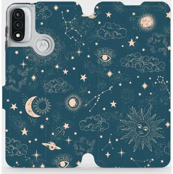 Pouzdro na mobilní telefon Flipové pouzdro Mobiwear - Motorola Moto E20 - VP14S Magický vesmír (Knížkové flip pouzdro, obal, kryt na mobil Motorola Moto E20 - VP14S Magický vesmír, materiál Umělá kůže + TPU - ochrana 360°, stojánek, silikonová vanička, magnetické zavírání)