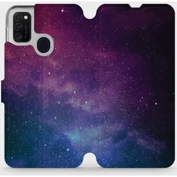 Pouzdro na mobilní telefon Flipové pouzdro Mobiwear - Samsung Galaxy M21 - V147P Mlhovina (Knížkové flip pouzdro, obal, kryt na mobil Samsung Galaxy M21 - V147P Mlhovina, materiál Umělá kůže + TPU - ochrana 360°, stojánek, silikonová vanička, magnetické zavírání)