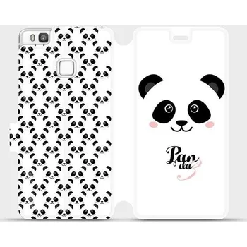 Pouzdro na mobilní telefon Flipové pouzdro Mobiwear - Huawei P9 Lite - M030P Panda Amálka (Knížkové flip pouzdro, obal, kryt na mobil Huawei P9 Lite - M030P Panda Amálka, materiál Umělá kůže + TPU - ochrana 360°, stojánek, silikonová vanička, magnetické zavírání)