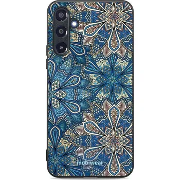 Telefonní příslušenství Lesklý kryt Mobiwear Glossy - Samsung Galaxy A16 / A16 5G - G038G - Modré mandala květy (Prémiové lesklé pouzdro, obal, kryt Mobiwear Glossy na mobil Samsung Galaxy A16 / A16 5G - G038G - Modré mandala květy, materiál Plast + TPU silikon - krytí po všech)