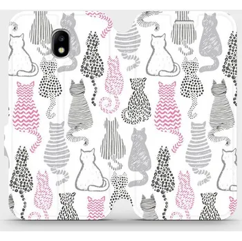 Pouzdro na mobilní telefon Flipové pouzdro Mobiwear - Samsung Galaxy J5 2017 - MX01S Kočičí zádíčka (Knížkové flip pouzdro, obal, kryt na mobil Samsung Galaxy J5 2017 - MX01S Kočičí zádíčka, materiál Umělá kůže + TPU - ochrana 360°, stojánek, silikonová vanička, magnetické zavírání