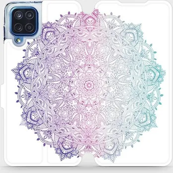 Pouzdro na mobilní telefon Flipové pouzdro Mobiwear - Samsung Galaxy M12 - M008S Mandala (Knížkové flip pouzdro, obal, kryt na mobil Samsung Galaxy M12 - M008S Mandala, materiál Umělá kůže + TPU - ochrana 360°, stojánek, silikonová vanička, magnetické zavírání)