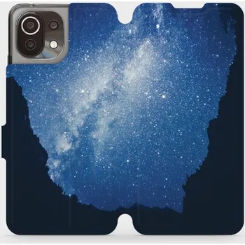 Pouzdro na mobilní telefon Flipové pouzdro Mobiwear - Xiaomi Mi 11 Lite LTE / 5G - M146P Galaxie (Knížkové flip pouzdro, obal, kryt na mobil Xiaomi Mi 11 Lite LTE / 5G - M146P Galaxie, materiál Umělá kůže + TPU - ochrana 360°, stojánek, silikonová vanička, magnetické zavírání)