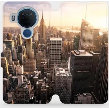 Pouzdro na mobilní telefon Flipové pouzdro Mobiwear - Nokia 5.4 - M138P New York (Knížkové flip pouzdro, obal, kryt na mobil Nokia 5.4 - M138P New York, materiál Umělá kůže + TPU - ochrana 360°, stojánek, silikonová vanička, magnetické zavírání)