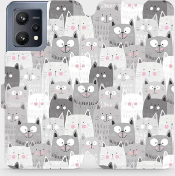 Pouzdro na mobilní telefon Flipové pouzdro Mobiwear - Realme 9 - M099P Kočičky (Knížkové flip pouzdro, obal, kryt na mobil Realme 9 - M099P Kočičky, materiál Umělá kůže + TPU - ochrana 360°, stojánek, silikonová vanička, magnetické zavírání)