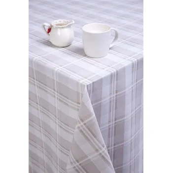 ubrus Ubrus PVC metráž šířka 140 cm káro hnědé 7739420