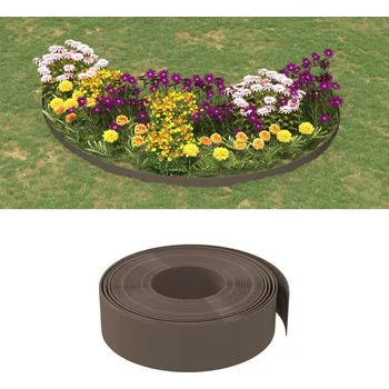 Zahradní obrubník OMAXI Travní lem hnědý 10 m 15 cm polyethylen 766634