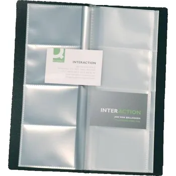 Vizitkář Vizitkář Q-Connect PVC, na 160 vizitek, černý 510.8270