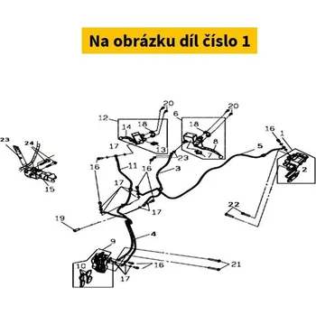 Brzda pro motocykl SYM Brzdový třmen SYM - zadní 43100-L1A-010-KB