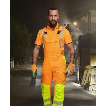 montérky Reflexní kalhoty s laclem ARDON®SIGNAL oranžová - DOPRODEJ 66