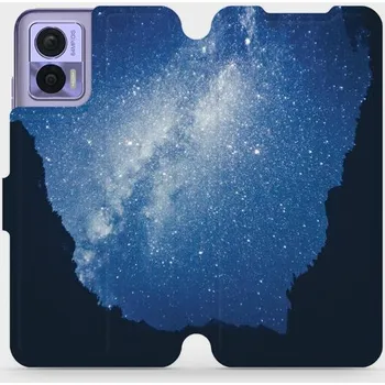 Pouzdro na mobilní telefon Flipové pouzdro Mobiwear - Motorola Edge 30 Neo - M146P Galaxie (Knížkové flip pouzdro, obal, kryt na mobil Motorola Edge 30 Neo - M146P Galaxie, materiál Umělá kůže + TPU - ochrana 360°, stojánek, silikonová vanička, magnetické zavírání)