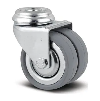 Pojezdové kolečko Agila Twin TENTE Přístrojová kolečka 50mm, otočná, otvor pro čep, 2970DIK050P30-11