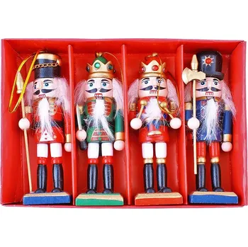 Vánoční dekorace Louskáček na vánoční stromek 4ks (Vánoční dekorace 4ks v balení)