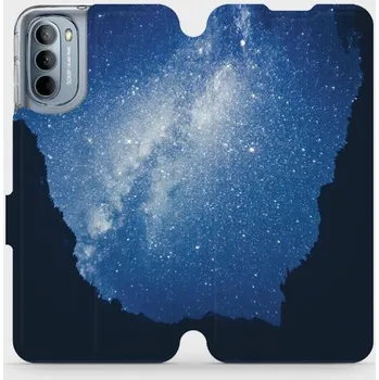 Pouzdro na mobilní telefon Flipové pouzdro Mobiwear - Motorola Moto G31 - M146P Galaxie (Knížkové flip pouzdro, obal, kryt na mobil Motorola Moto G31 - M146P Galaxie, materiál Umělá kůže + TPU - ochrana 360°, stojánek, silikonová vanička, magnetické zavírání)