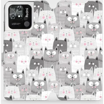 Pouzdro na mobilní telefon Flipové pouzdro Mobiwear - Xiaomi Redmi 10C - M099P Kočičky (Knížkové flip pouzdro, obal, kryt na mobil Xiaomi Redmi 10C - M099P Kočičky, materiál Umělá kůže + TPU - ochrana 360°, stojánek, silikonová vanička, magnetické zavírání)